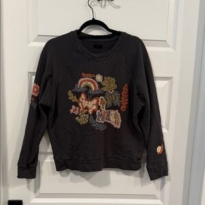 MOTHER Black Sweatshirt with Colorful design
